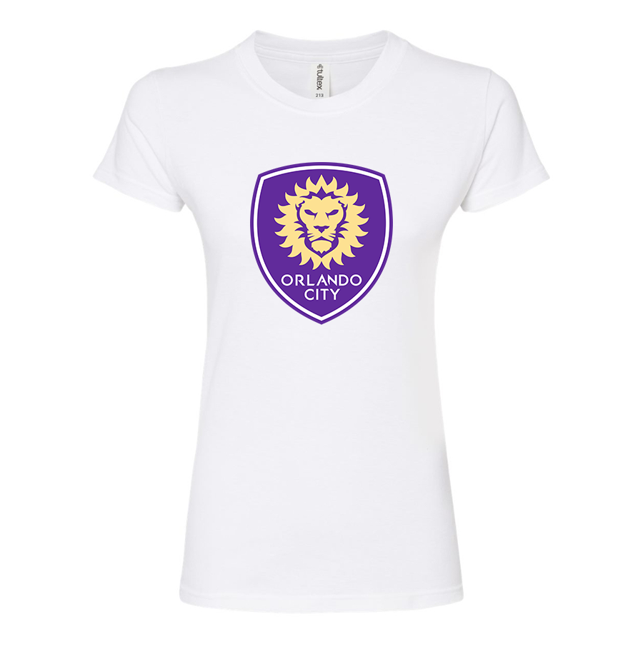 Women’s Orlando City Soccer  Yogurt  Round Neck T-Shirt